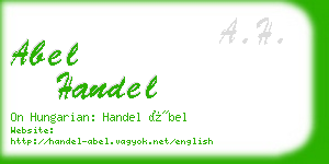 abel handel business card